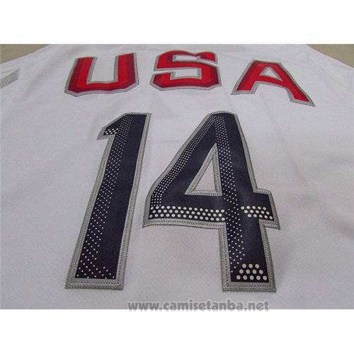 Camiseta USA 2016 Draymond Green #14 Blanco